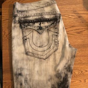 True Religion Men’s Black wash jeans